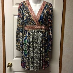 NEW Flying Tomato multi-pattern‎ dress medium